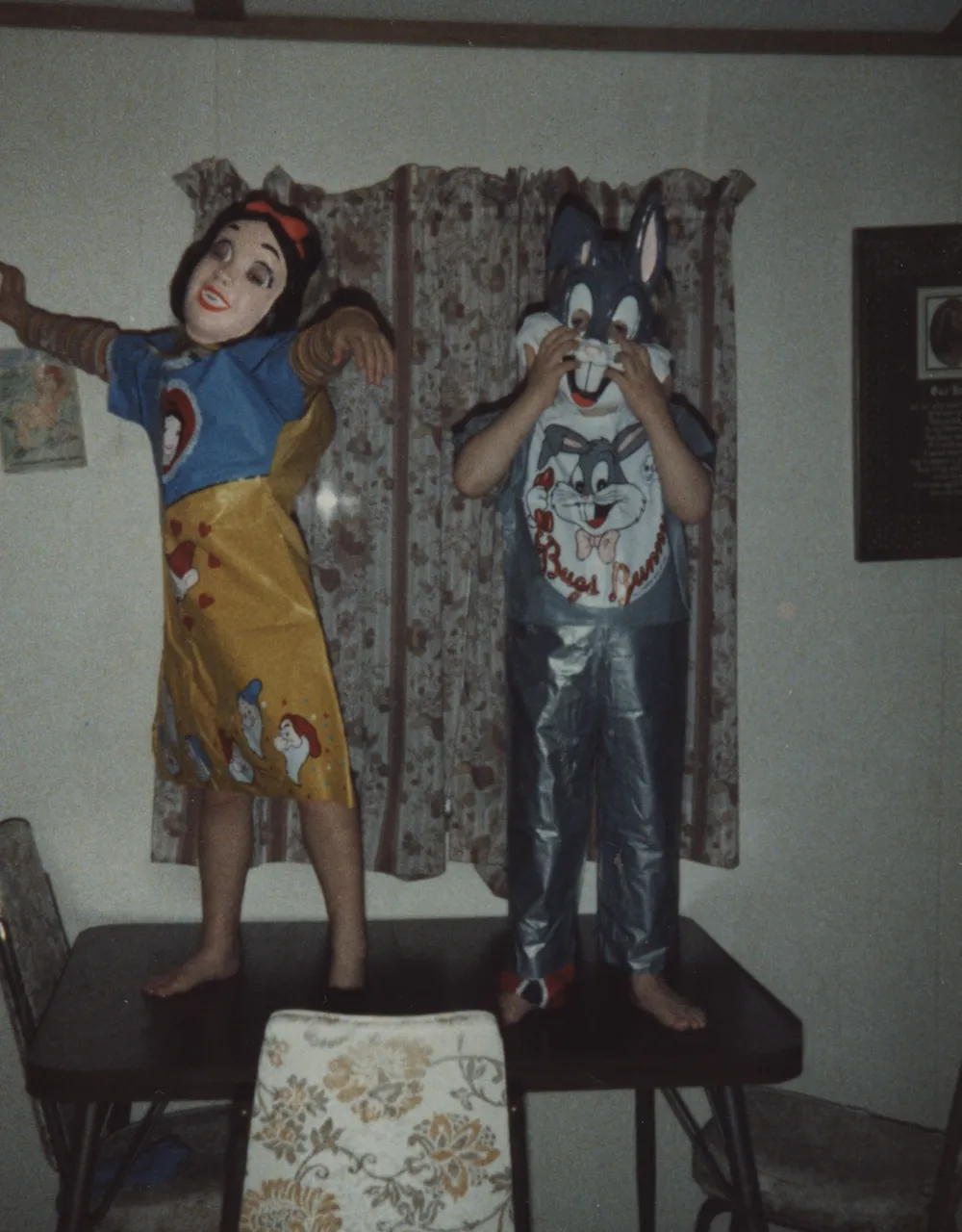 snow white katie jean arnold rick ricky arnold bugs bunny halloween 80 80's 1980's america oregon joey oatmeal
